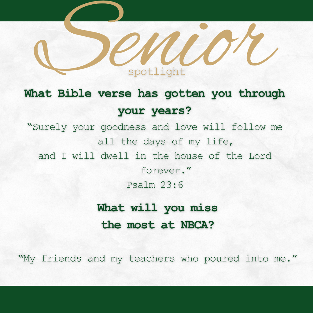 New Braunfels Christian Academy - Seniors