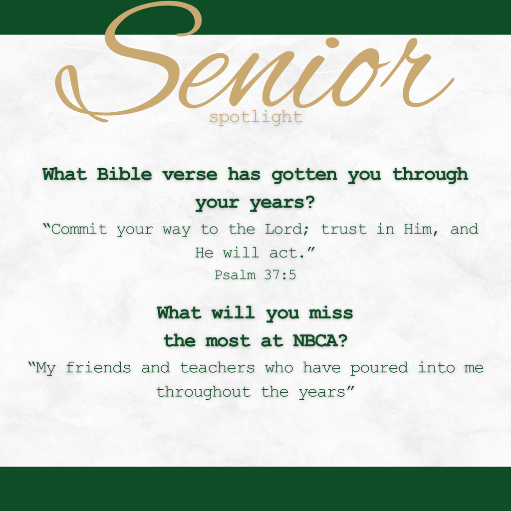 New Braunfels Christian Academy - Seniors