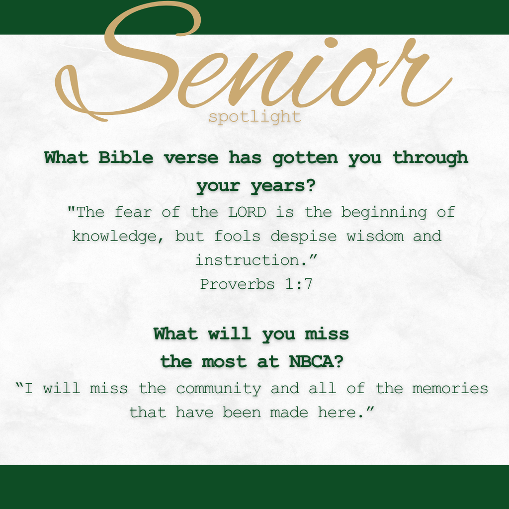 New Braunfels Christian Academy - Seniors