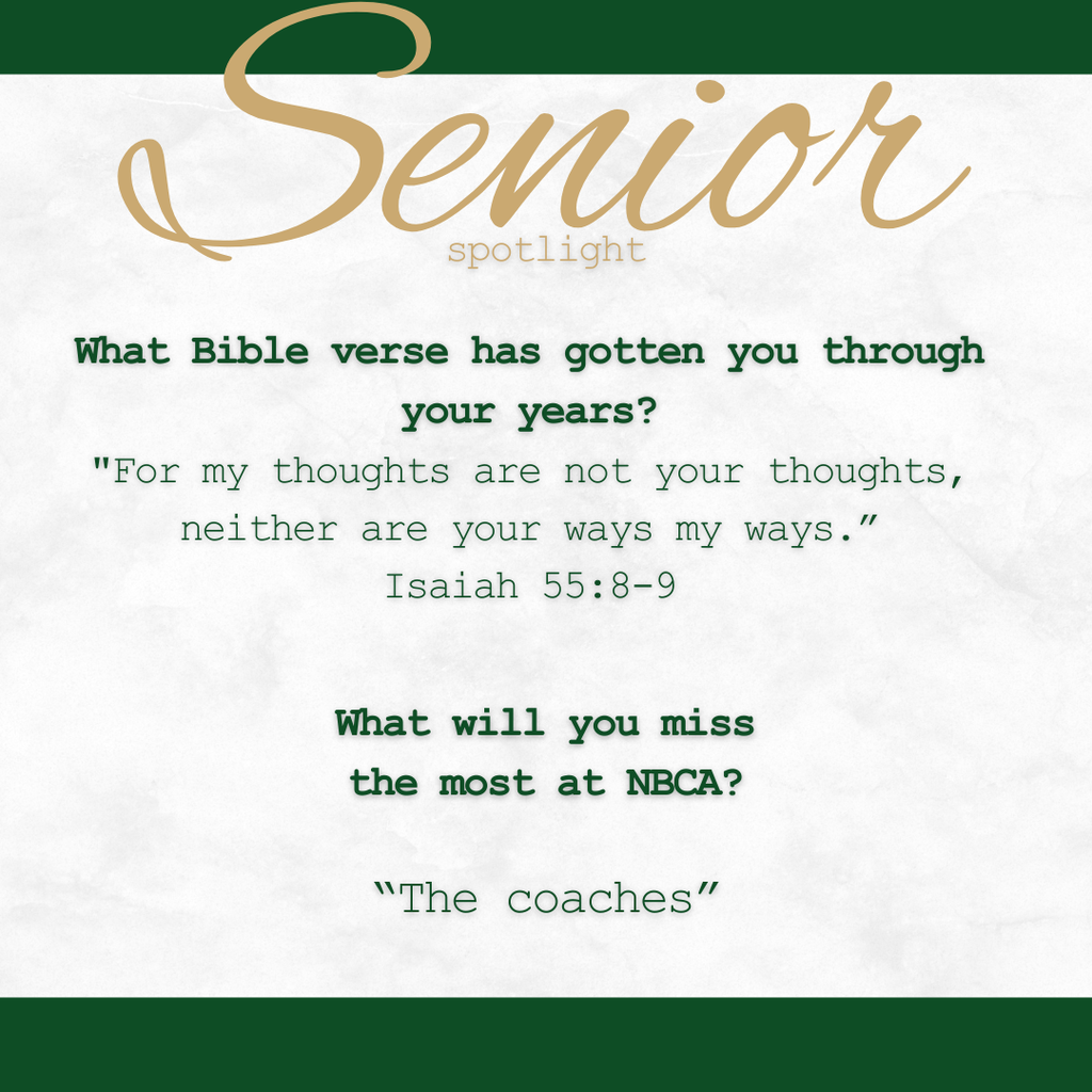 New Braunfels Christian Academy - Seniors