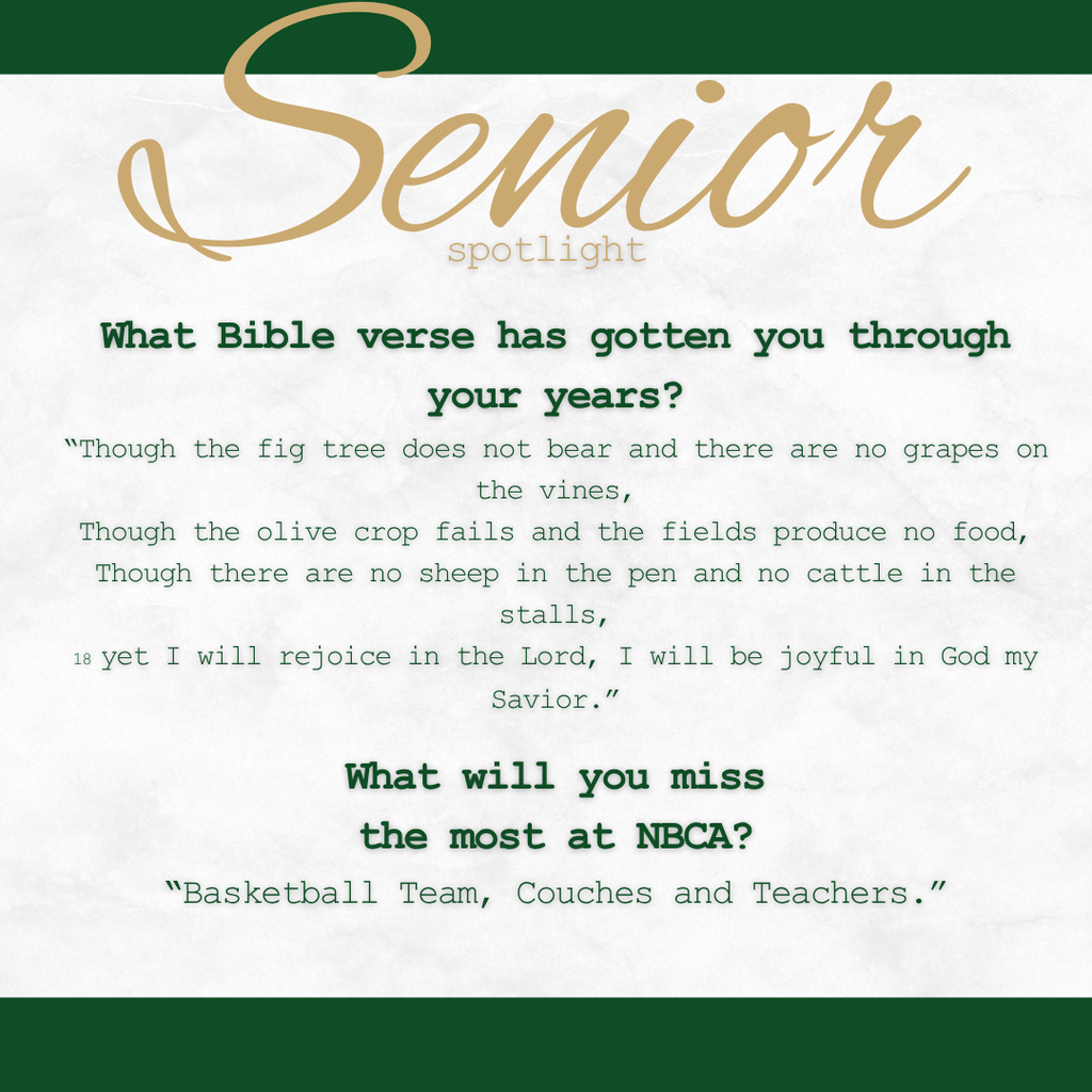 New Braunfels Christian Academy - Seniors