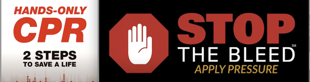 Hands-Only CPR & Stop the Bleed logos