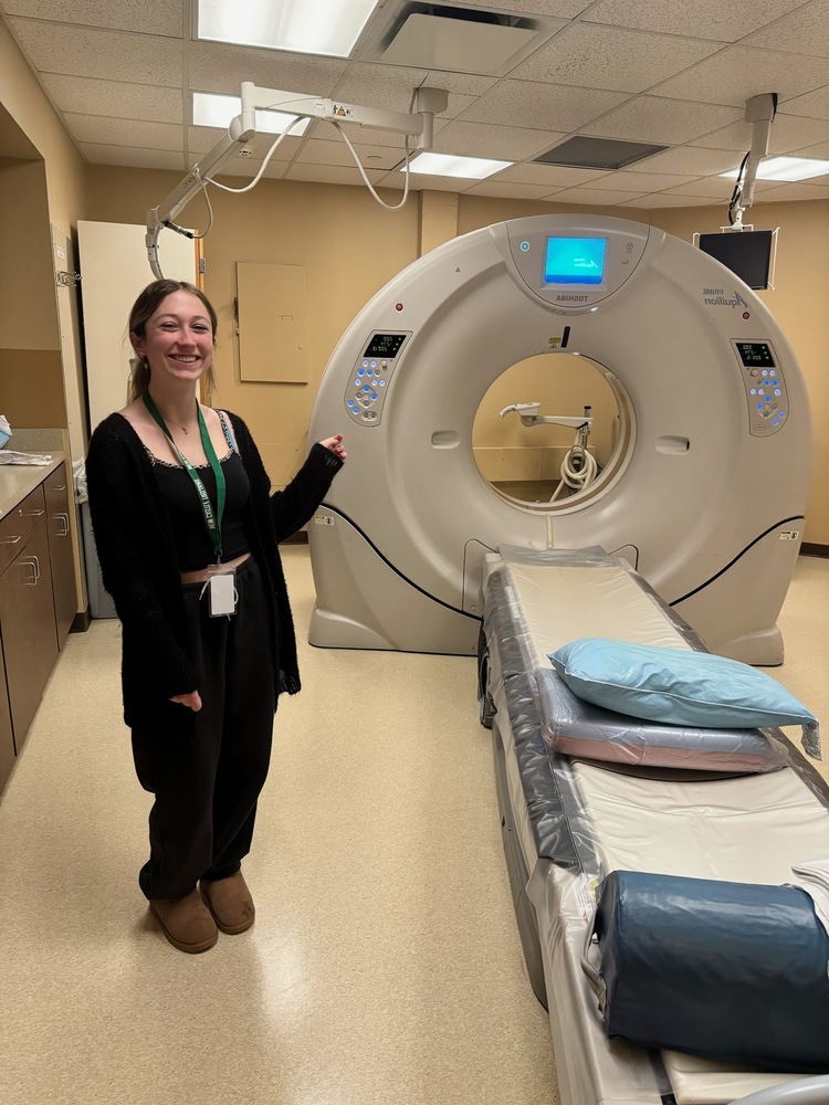 HS student, Madison Herb,  in Medical Imaging
