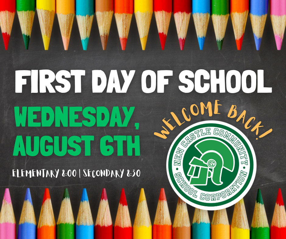 August 6th is the first day back to school 