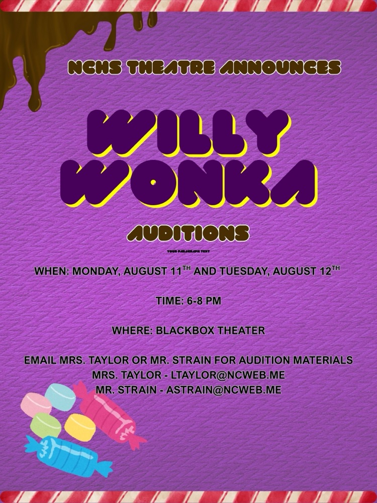 Wonka Auditions Flyer