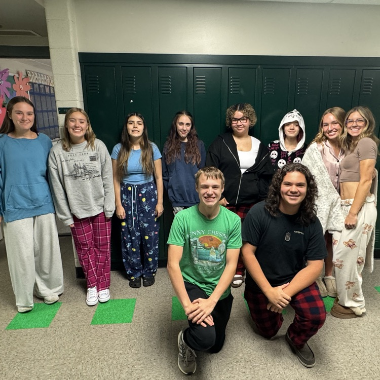 pajama day tired Tuesday