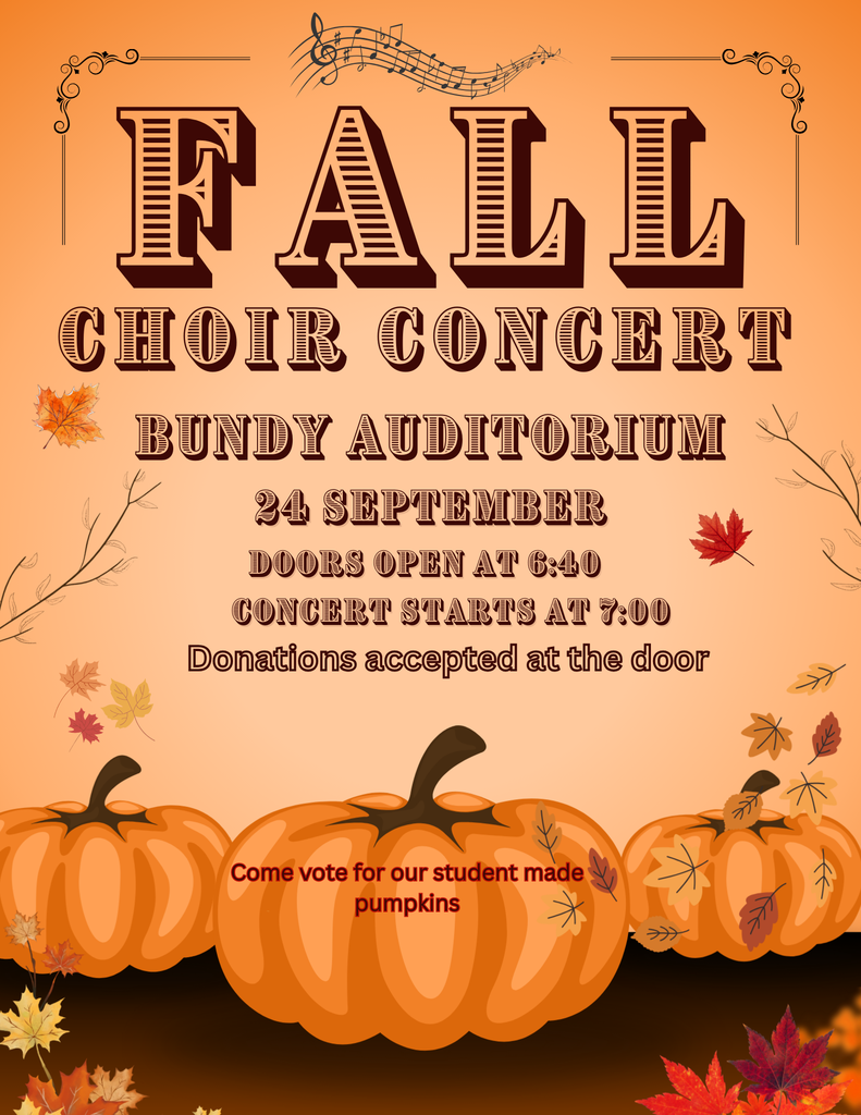 CHOIR Concert flyer