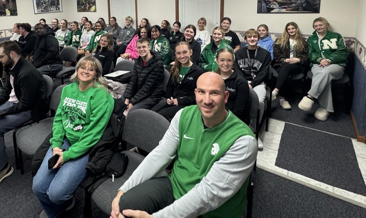 NCHS Students at board meeting   
