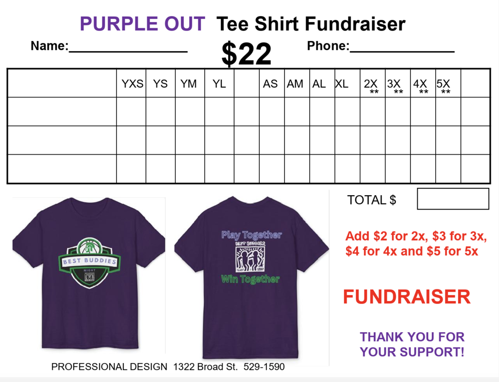 purple out fundraisers
