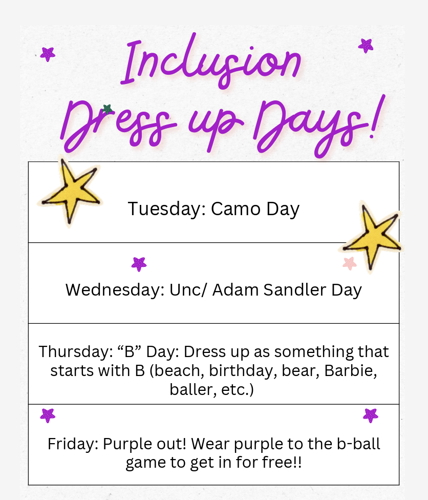 Inclusion Dress-Up Days