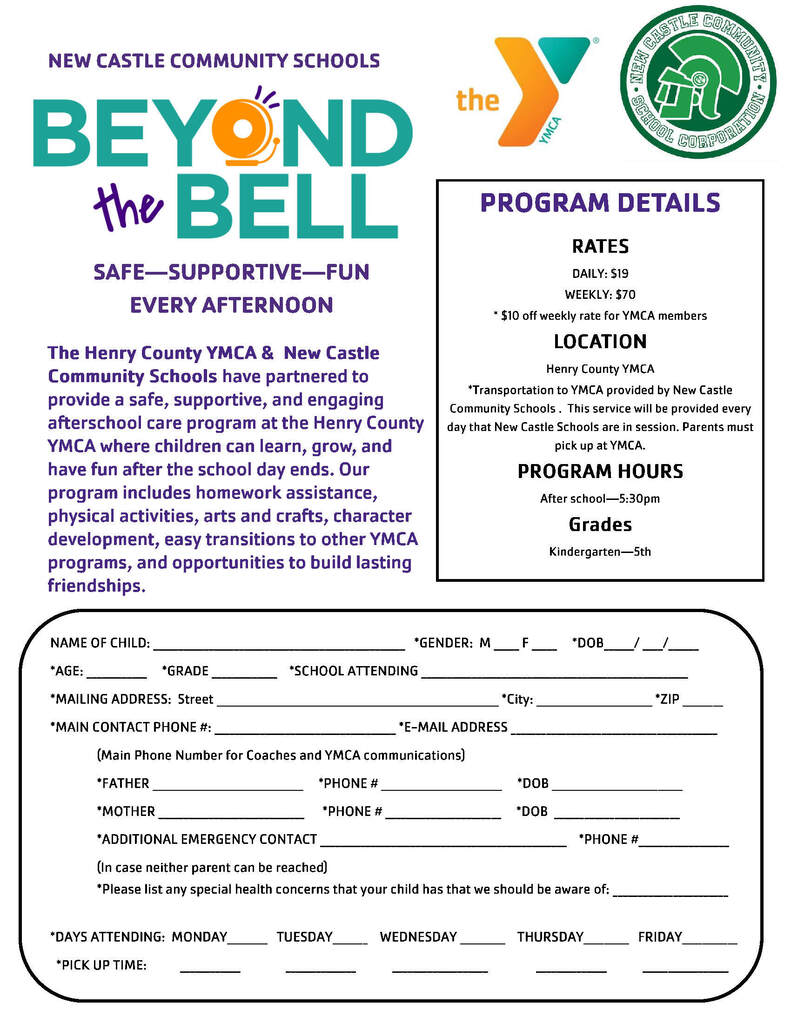 Beyond the Bell Registration Form 1