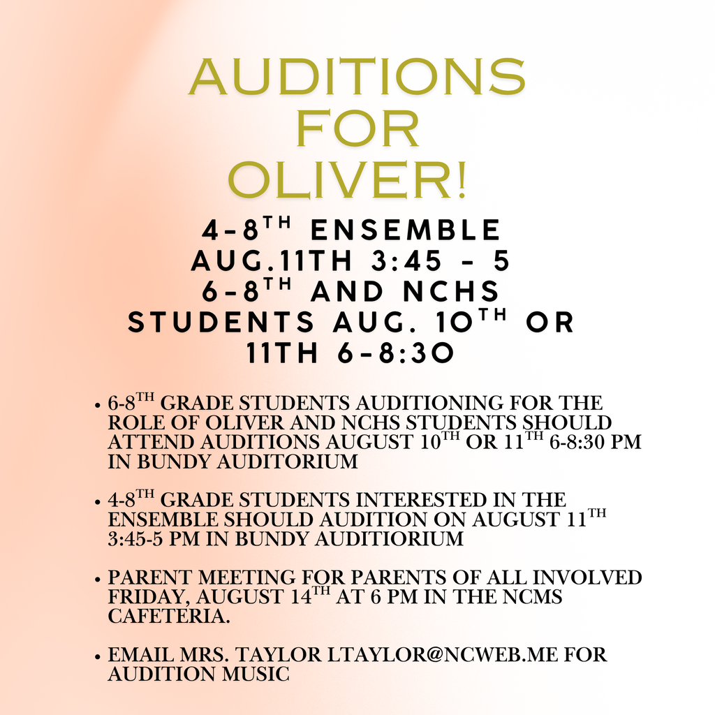 Oliver Tryouts Flyer
