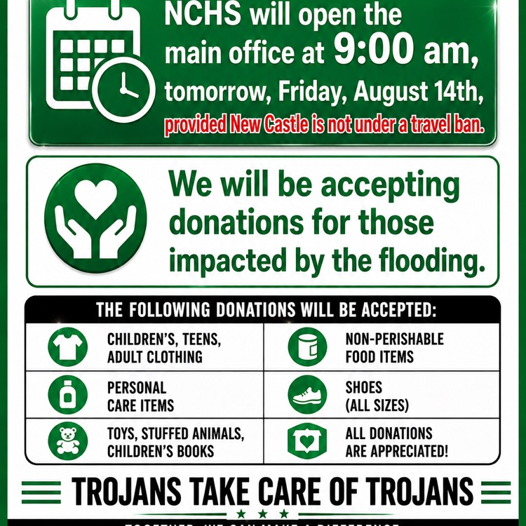flood donations flyer