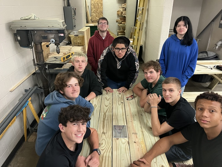 picnic tables