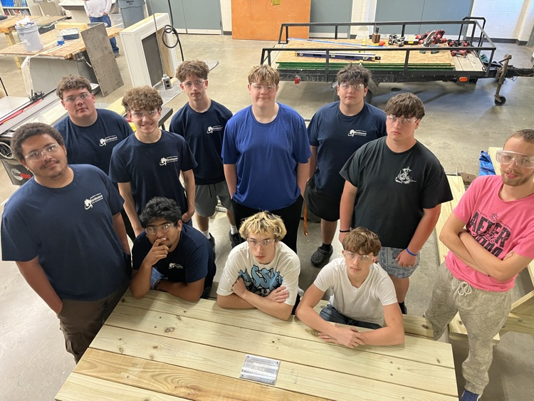 picnic tables