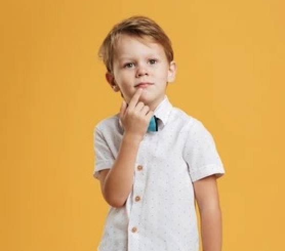 Boy thinking