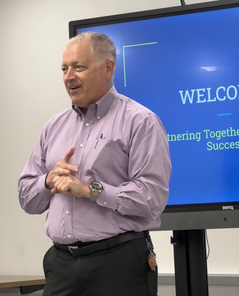 Dr. Shoemaker speaking withCommunity Business Partners