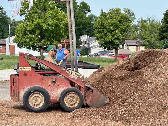 Mulch Day Volunteer Tractor