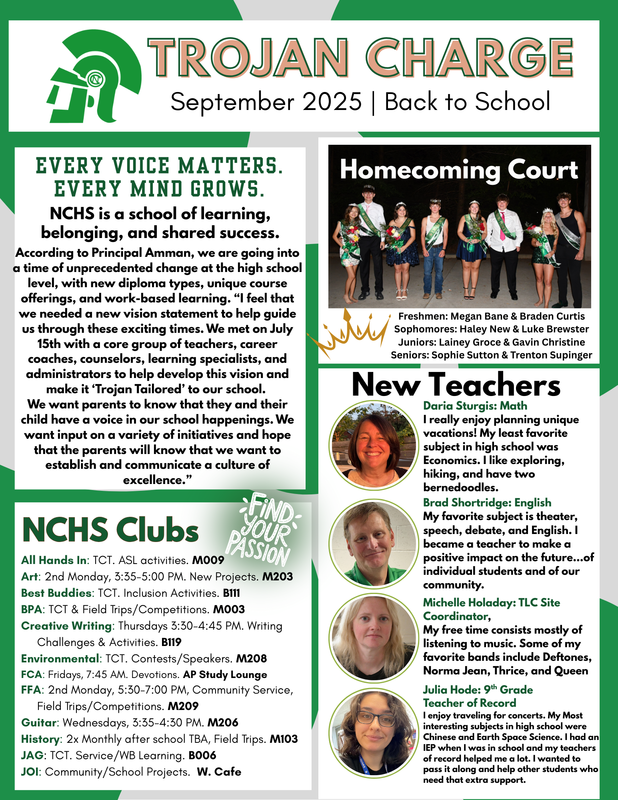 Trojan Charge Newsletter Page 1