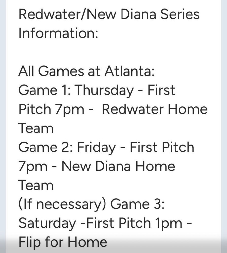 Baseball Playoffs Round 1
