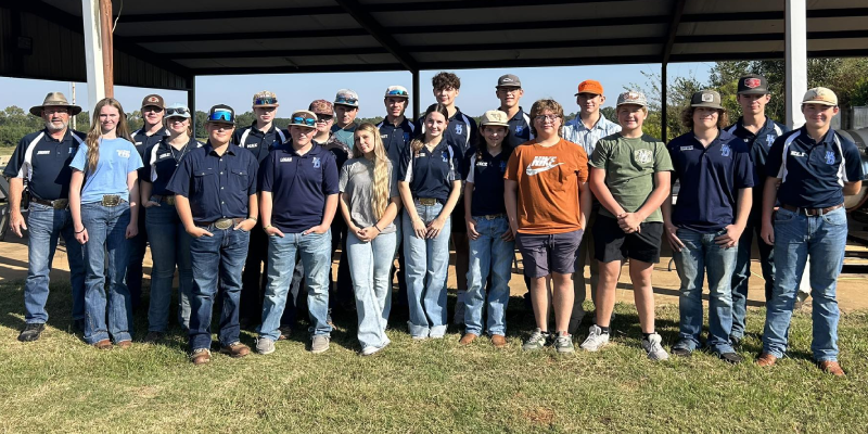 Picture of all the students who participated at the Simms Invitational Contest