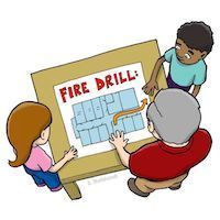 Fire drill clip art