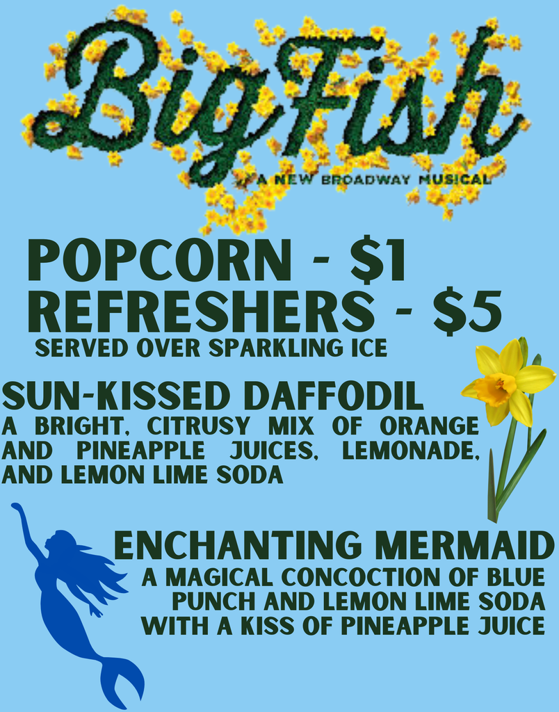 Big Fish - Intermission Menu 2025