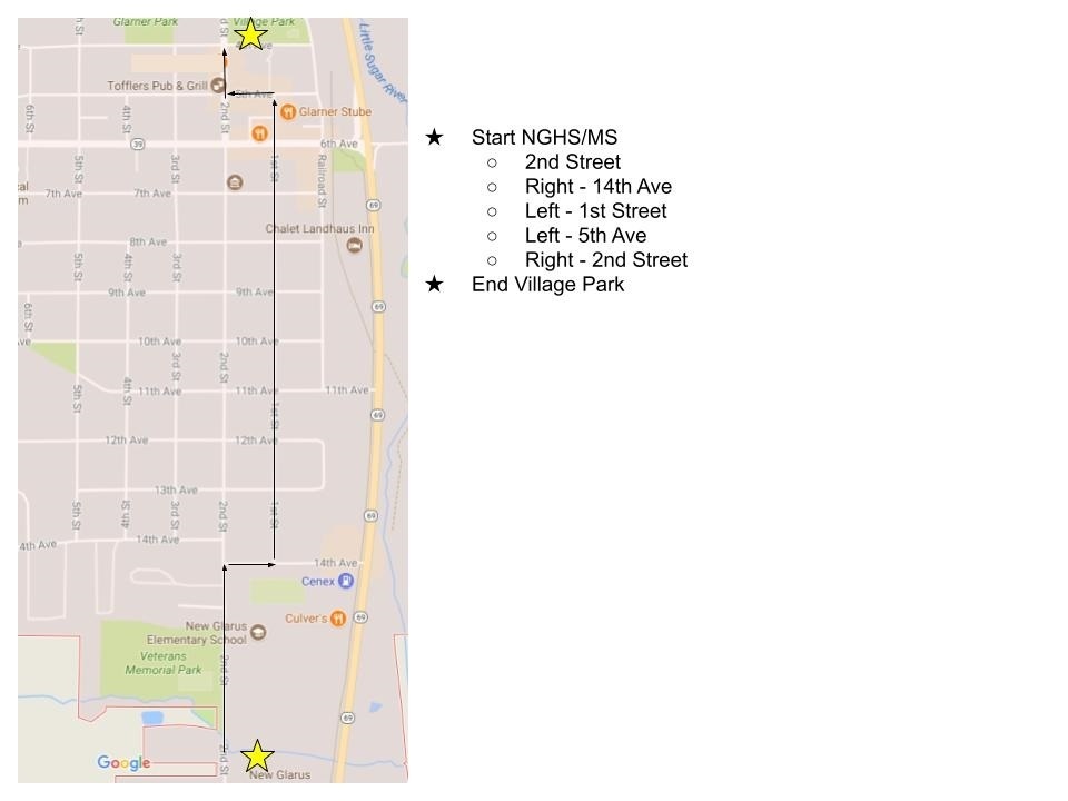 Homecoming Parade Route 2025