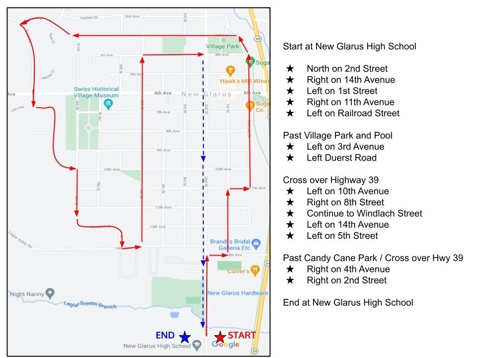 Class of 2026 - Parade Route - Sunday, June 7, 2026 - Following the graduation ceremony.