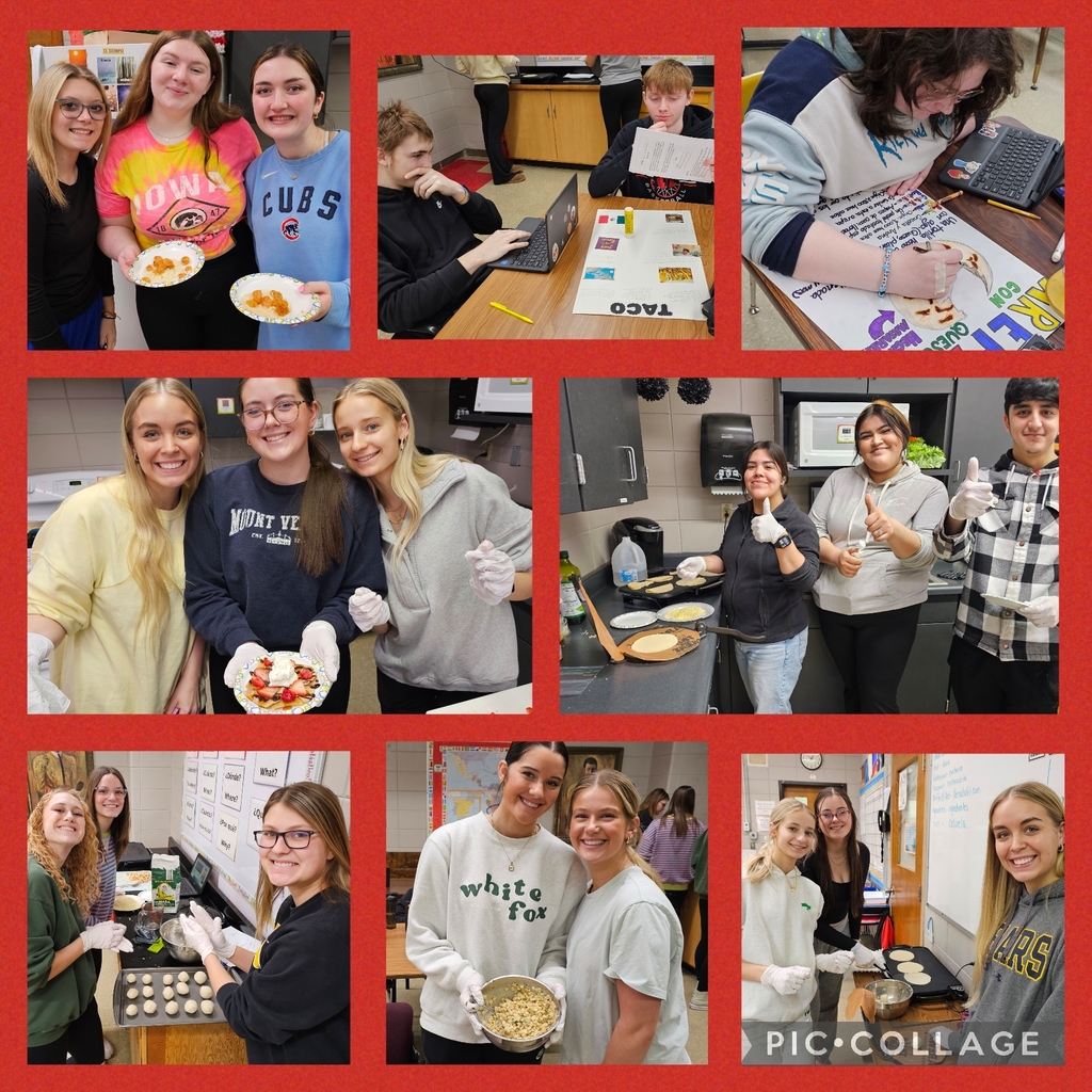 What can you make with corn flour? That was the driving question for the Spanish III students in their PBL. We began by exploring what foods have corn flour as an ingredient from the Spanish-speaking countries around the world. Then, we made plain tortillas, so we could learn that basic food. Paola shared with us an authentic dish from Columbia, and Anaí's mom made tamales for our classes. Between the 3 classes, there were very few dishes repeated. The students made tacos, quesadillas, street corn nachos, dessert nachos, pupusas, huaraches, sopes, gorditas, and more! The experience was fun and the food was great!