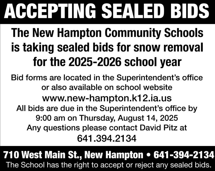 Accepting Sealed Bids