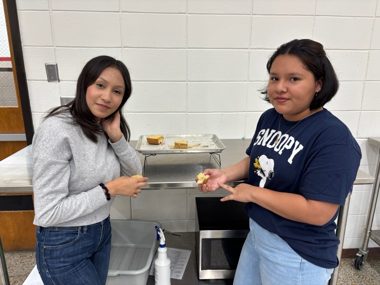 "Adapting lesson plans is just part of teaching," said Mrs. Schmitt. It is fast-paced during a lab in the FCS (Family & Consumer Science) program.
