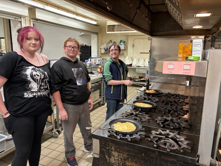 Baking I Class is on their Quick Bread Unit. For labs they made strawberry shortcake and crepes