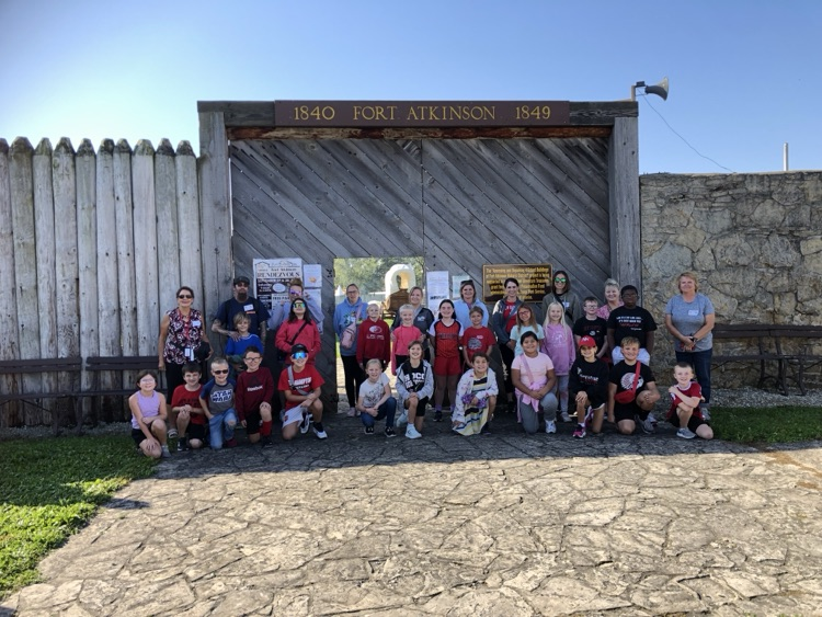 Third Grade visited Fort Atkinson and learned about the history of the Fort. Thank you to all the chaperones who attended the field trip with third grade! It was such an amazing event! 