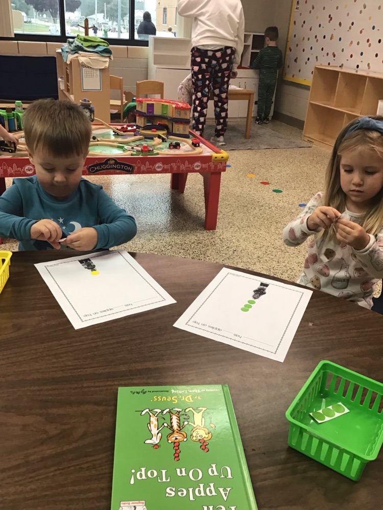 Our three year old preschool class had a great time exploring apples
