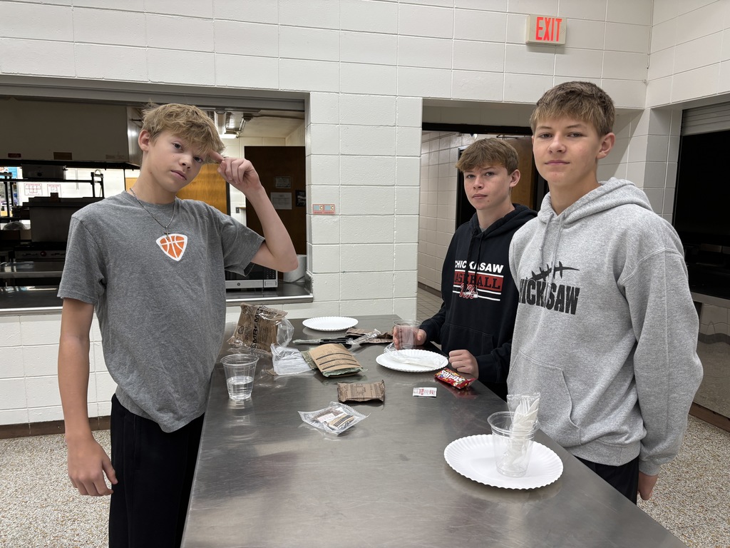 Tristan Vanatta SSG (Staff Sergeant) for the US Army National Guard visited Mrs. Schmitt's FCS classes to make MRE (Meals Ready to Eat). There was a lot of science that went into the heating bags that heated the meals. It was an interesting and enjoyable guest speaker. A HUGE THANK YOU TO SSG Kaleb Michel and SSG Vanatta.