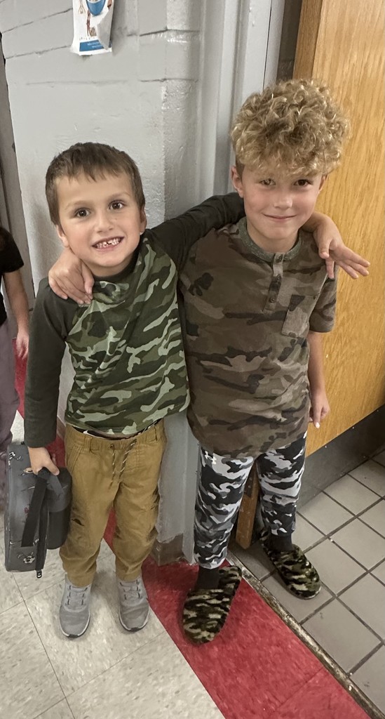 Unhealthy choices couldn’t find anyone at the elementary Wednesday. Camouflage had everyone focused on wellness.