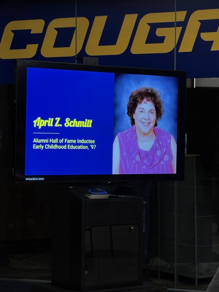 Our very own was honored on Thursday, October 23rd at Northeast Iowa Community College (NICC) in Calmar. Mrs. April Schmitt (New Hampton's Family & Consumer Science Teacher) was inducted into the NICC Hall of Fame with a banquet, presentations, awards, and speeches. "It was quite the evening! I was fussed over and made to feel like a queen." said Schmitt. Schmitt started her academic journey at NICC and then went to Luther College (Bachelor's Degree), Viterbo University (Master's Degree), and ISU (FCS Endorsement). Schmitt's final words in her speech were, "Invest in our students; because they will change the world." 