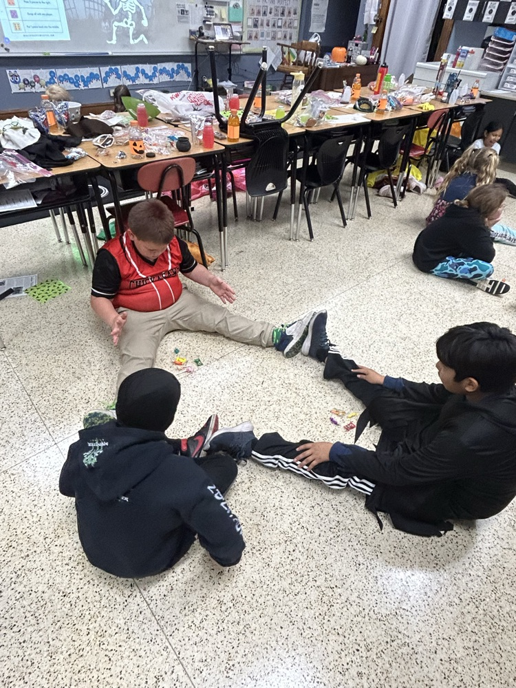 Mrs. Throndson's 4th-grade class- Minute to Win It Halloween Games! We had a blast!