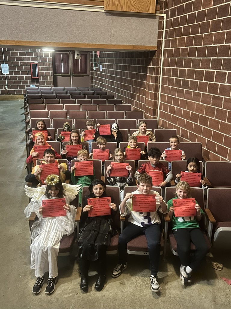 Fourth grade held their First Quarter Awards Program last Friday, October 31st.   Lots of awards were earned by some well-deserving students.  Congratulations! Awards:  •Math Awards •Social Studies Awards •Science Awards •Reading Awards •Language Awards •T.R.I.B.E. Awards •Honor Roll