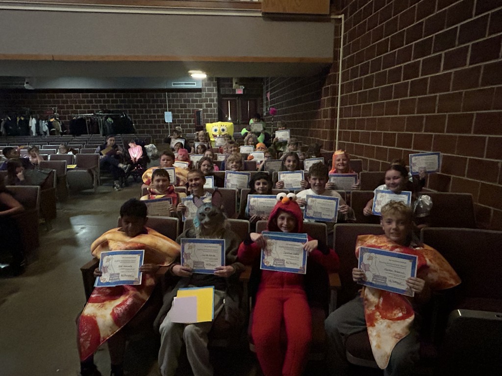 Fourth grade held their First Quarter Awards Program last Friday, October 31st.   Lots of awards were earned by some well-deserving students.  Congratulations! Awards:  •Math Awards •Social Studies Awards •Science Awards •Reading Awards •Language Awards •T.R.I.B.E. Awards •Honor Roll