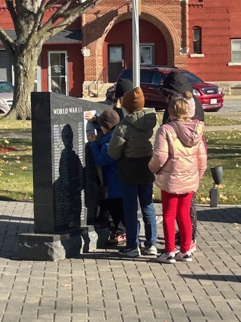 Our 4th graders visited the Veteran’s Memorial today to learn more about the brave men and women who have served our country. They listened, asked thoughtful questions, and showed great respect as they learned about the sacrifices veterans make to protect our freedoms. 