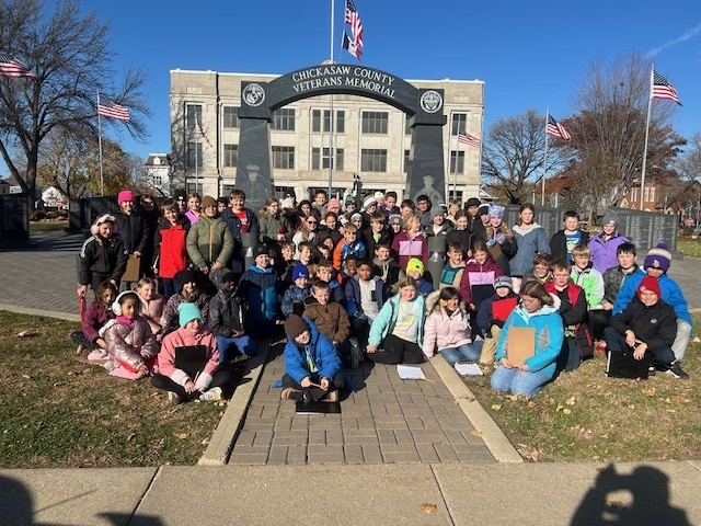 Our 4th graders visited the Veteran’s Memorial today to learn more about the brave men and women who have served our country. They listened, asked thoughtful questions, and showed great respect as they learned about the sacrifices veterans make to protect our freedoms. 