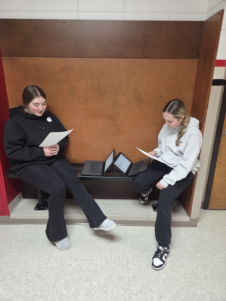 Students in Mrs. Macon's Spanish I classes created questions and answers based on their class stories. They then read their information aloud with a partner, interview style, as their speaking assessment. 