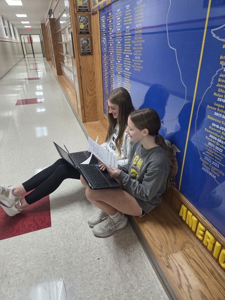 Students in Mrs. Macon's Spanish I classes created questions and answers based on their class stories. They then read their information aloud with a partner, interview style, as their speaking assessment. 