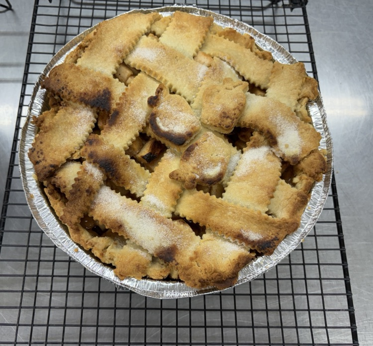 Baking One Class made a double pie crust apple pie to take home for Thanksgiving! 