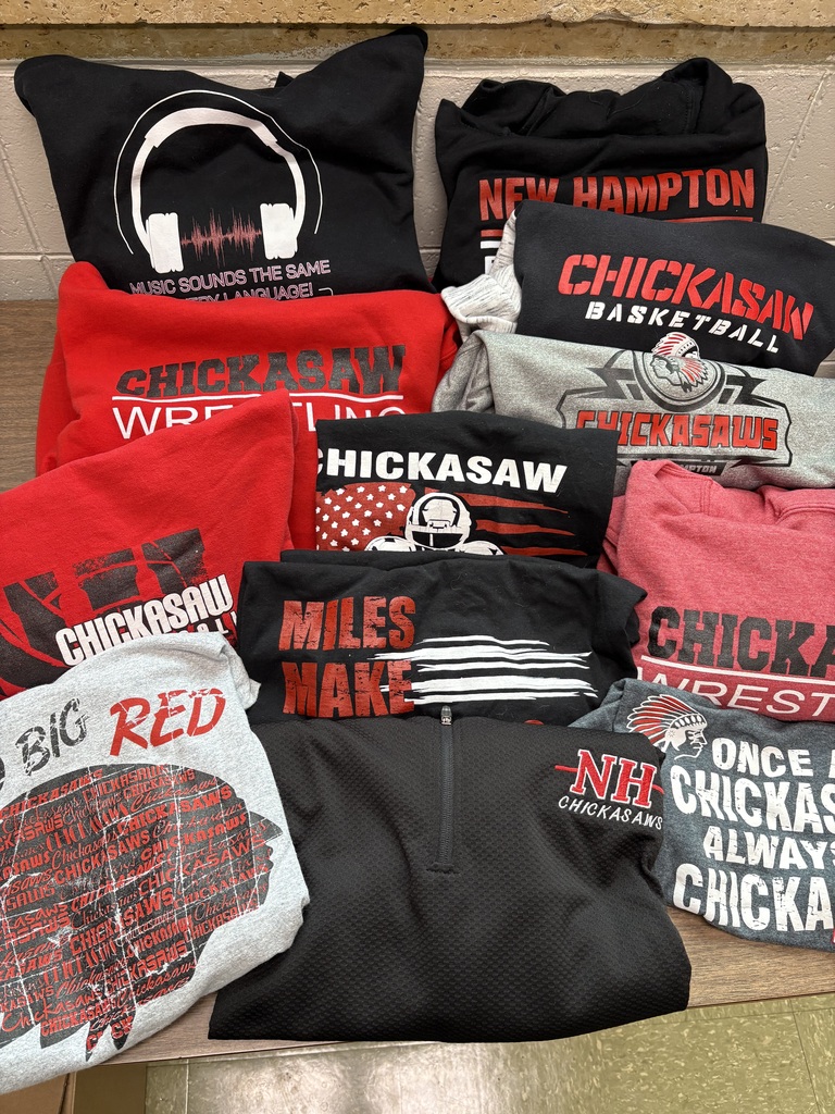 The New Hampton Interact Club is still accepting donations for the Chickasaw Closet through December 5.  If you have gently used Chickasaw clothing to donate, there are boxes in the elementary office, middle school office, high school lower lobby and high school cafeteria.  Thank you for your generosity and look for a pop-up store soon!