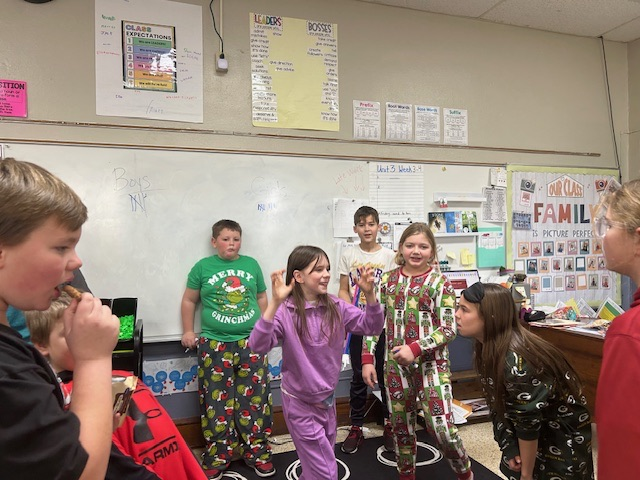 So much laughter in Mrs. Throndson’s homeroom today! The class played charades and enjoyed it so much they didn’t want to stop—even recess could wait! 