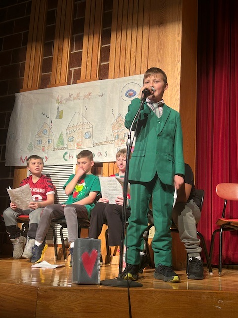 On December 22, Mrs. Conary’s homeroom shared a readers’ theater performance with fellow 4th graders and their families. The audience loved it—future actors and actresses for sure! IMG_8036.jpg