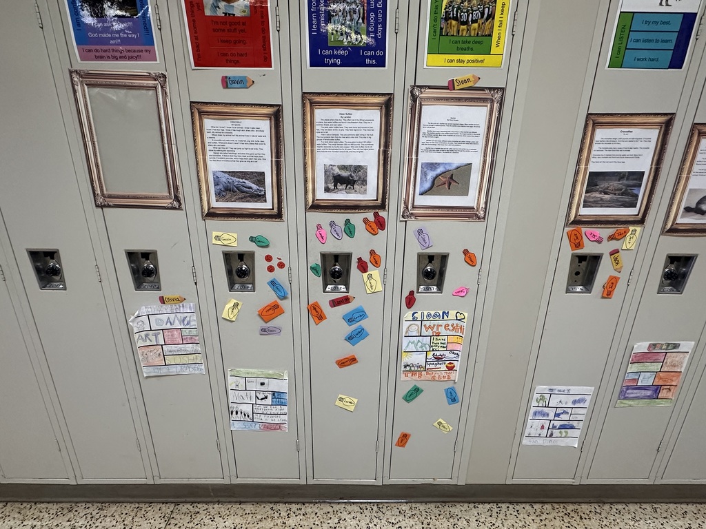 We wrapped up the month of December with another reading challenge in 4th grade! Each bulb represents an hour of reading!